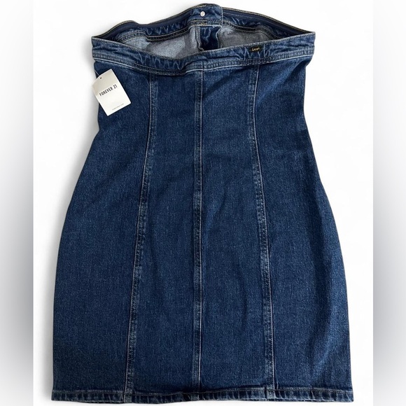 Forever21 x Lee Mini Denim Strapless Dress - Picture 2 of 7